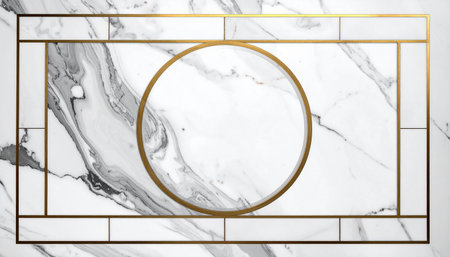 Golden framele background. Luxury design. 3d illustrationの素材