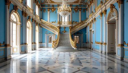 Interior of the Peterhof Palaceの素材