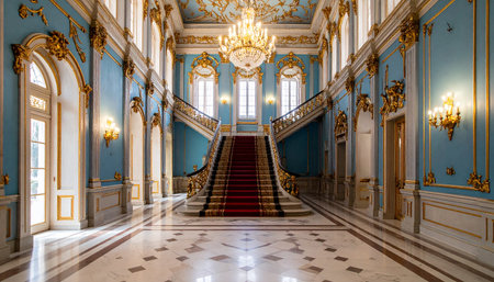 Interior of the Catherine Palace in Tsarskoye Seloの素材