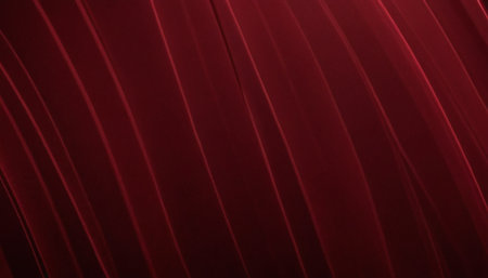 Red abstract background with diagonal stripes and lines. 3d render illustrationの素材