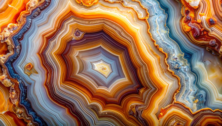 closeup of photo, beautiful color patterns on agate texture backgroundの素材