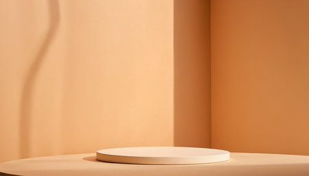 3d render of abstract background with geometric forms. Minimal scene with podium for product presentation.の素材