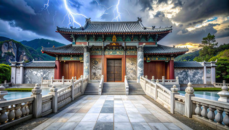 Gyeongbokgung Palace in Seoul, South Koreaの素材