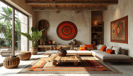 Flowers in a glass dome on the roof of a skyscraperの素材