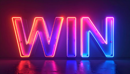 Neon letter W in neon style. Glowing font. 3d renderingの素材