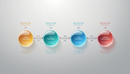 Infographic Design Elements for Your Business Vector Illustration. EPS10の素材