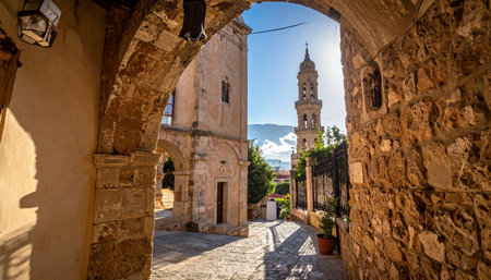 Old town of Rethymno, Crete island, Greeceの素材