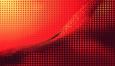 abstract  red  color   background with motion wave technologyの素材