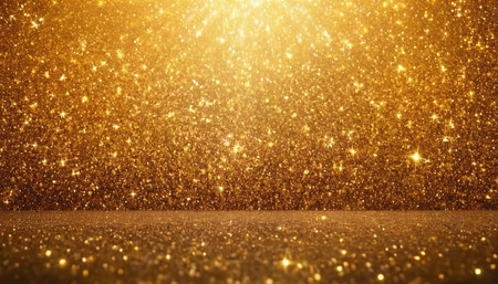 golden glitter vintage lights background. silver, gold and black. de-focusedの素材
