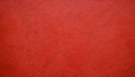 Texture of old rustic red wall covered with gray stuccoの素材