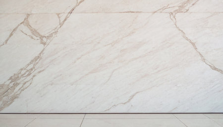 Marble wall and tiled floor as a background texture pattern.の素材