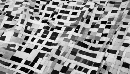 Black and white checkered flag background. Close up of checkered flagの素材