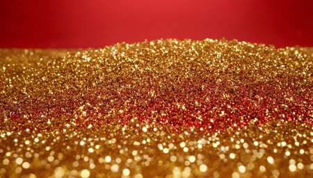 golden glitter texture Colorfull Blurred abstract background for birthday, anniversary, wedding, new year eve or Christmas.の素材