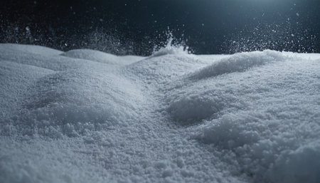 snowflakes on a black background. snowdrift.の素材