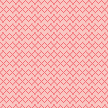 Red x on pink background abstract seamless pattern. Modern design great for invitations, fabric, wallpaper, giftwrap. Surface pattern design.のイラスト素材