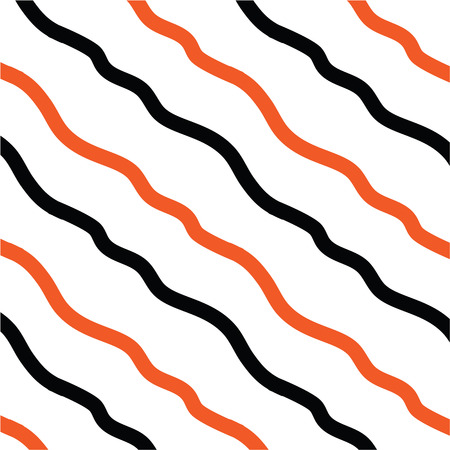 Red black hand drawn diagonal lines illustration.のイラスト素材