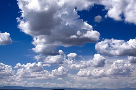 Clouds with Blue Skies in the backgroundの写真素材
