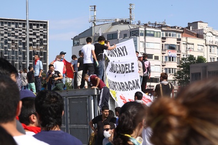 Gezi Park Public Protest in Istanbul のeditorial素材
