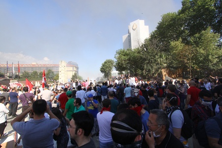 Gezi Park Public Protest in Istanbul のeditorial素材