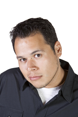 Handsome Casual Hispanic Man - Isolated backgroundの写真素材