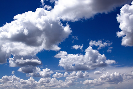 Clouds with Blue Skies in the backgroundの写真素材