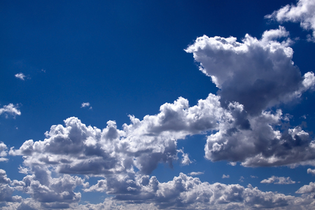 Clouds with Blue Skies in the backgroundの写真素材