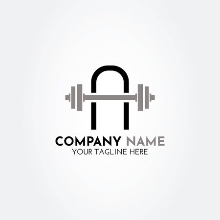 Modern, creative, simple A gym logo vectorのイラスト素材