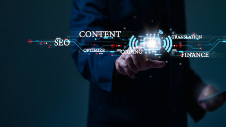 Ai, Artificial Intelligence, Evolution of Business, Revolutionizing Customer Support How AI Assistants Are Changing to Conversational AI. Unlocking Advanced Communication Technology, seo, optimizeの写真素材