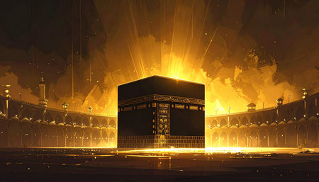 3d illustration of Eid al Adha, Eid al-Fitr celebrationの素材