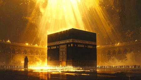 Hajj Mabrour Mosque in Mecca, Saudi Arabiaの素材