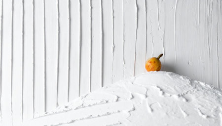Fruit on a white wooden background. The concept of healthy eating.の素材