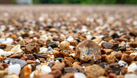Small pebble stones on the beach, shallow depth of fieldの素材