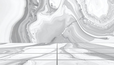 White marble texture background. 3d illustration, 3d rendering.の素材