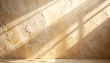 Abstract light and shadow on the wall. 3d rendering, 3d illustration.の素材
