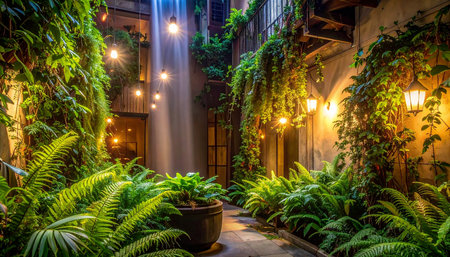 Fantastic night view of a street in San Francisco, California.の素材