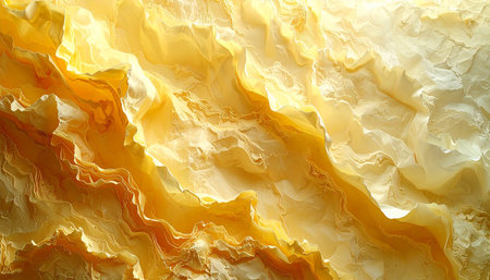 Abstract background of yellow and white marble texture. Close-up.の素材