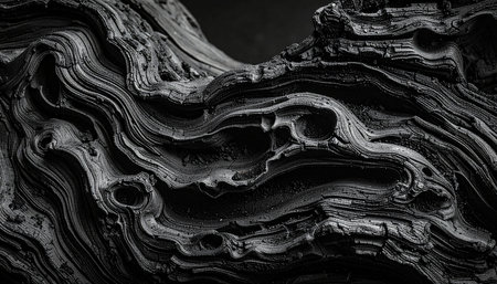 Black and white abstract background. Texture of black and white stone.の素材