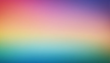 A gentle gradient blends blue and green at the bottom through yellow and orange to pink and purple at theの素材