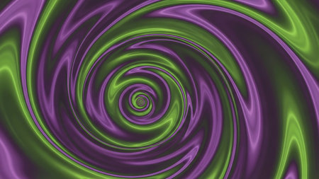 Vortex showing hypnotic swirling vortex of vibrant purple and bright green colors creating a psychedelic visual...の素材
