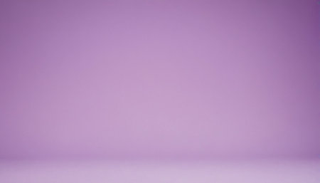 A soft pastel lavender and white studio background a subtle gradient and a smooth floor, creating a clean,...の素材