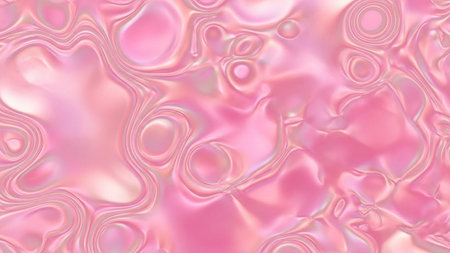 With showing iridescent pink liquid surface with swirling patterns and pearlescent sheen. resolution