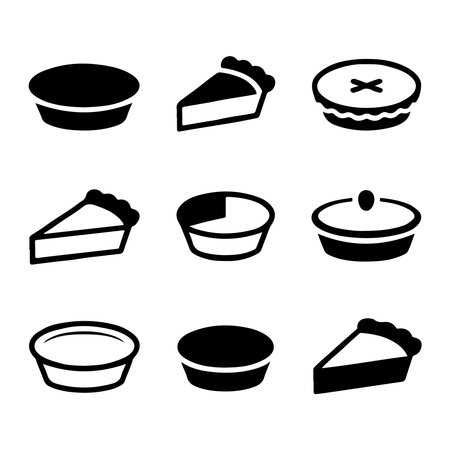Fresh Pie Icon Set Collectionのイラスト素材