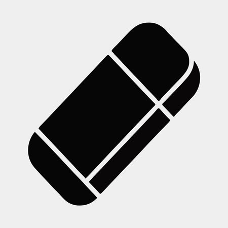 Simple Black Erasure Icon setのイラスト素材
