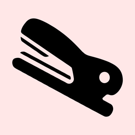 Simple Black Stapler Icon editableのイラスト素材