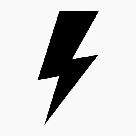 Lightning Bolt Icon for Weather and Energy Illustrationのイラスト素材