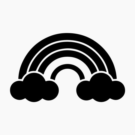 Rainbow Icon for Weather and Nature Illustrationのイラスト素材