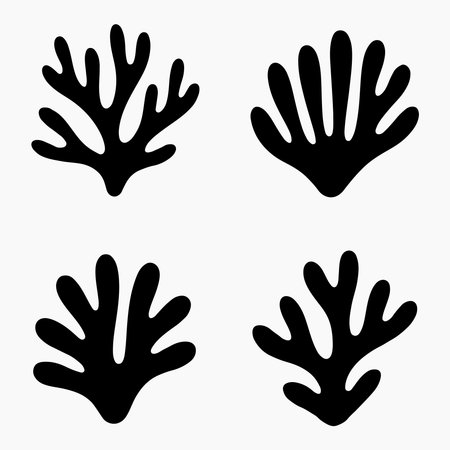 Vector Coral Icon for Coastal and Environmental Artのイラスト素材