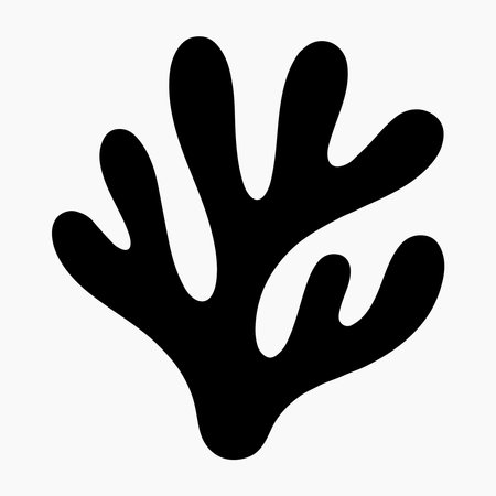 Coral Silhouette Icon for Sea and Environment Projectsのイラスト素材