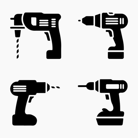 cordless drill design, vector illustration eps10 graphic.のイラスト素材