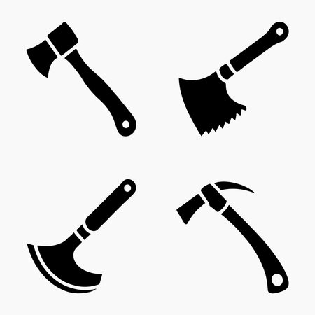 ax vector icons set. ax illustration sign collection. axe symbol.のイラスト素材
